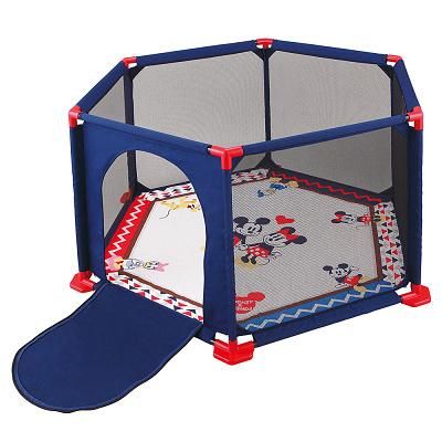 ミッキーマウス&フレンズ (148×121×66.5cm) メッシュ製ベビーサークル 西松屋/アカチャンホンポ/ベビーザらス【6ヵ月目以降はいつでも返却可能】