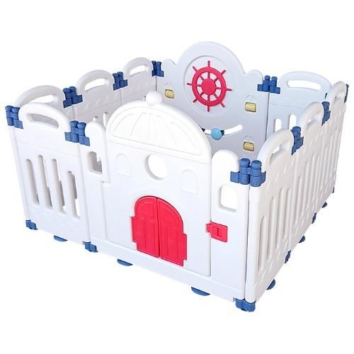 折りたたみ式 ベビールーム (124×115×81cm) プラスチック製ベビーサークル ジェー・ティー・シー(JTC)【6ヵ月目以降はいつでも返却可能】