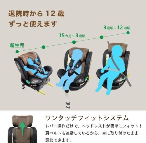 グランマ ターンISOFIX R129 リーマン(LEAMAN)【3ヵ月目以降はいつでも返却可能】