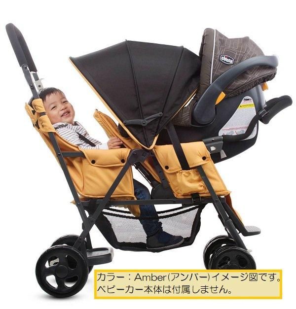 カブース ウルトラライトグラファイト専用リア(後部)シート ベビーカー小物 ジュービー(joovy) 【6ヵ月目以降はいつでも返却可能】