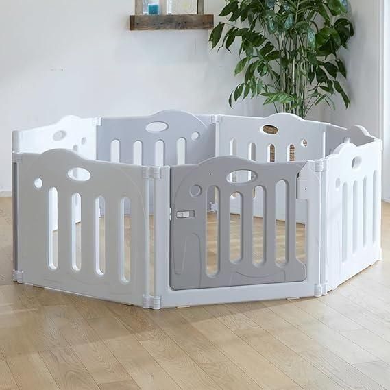 たためるベビーサークル パウー (pawoo) (191×191×60cm) プラスチック製ベビーサークル 日本育児【6ヵ月目以降はいつでも返却可能】