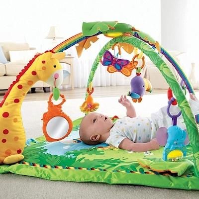 レインフォレスト デラックスジム フィッシャープライス(FisherPrice) ベビージム【6ヵ月目以降はいつでも返却可能】