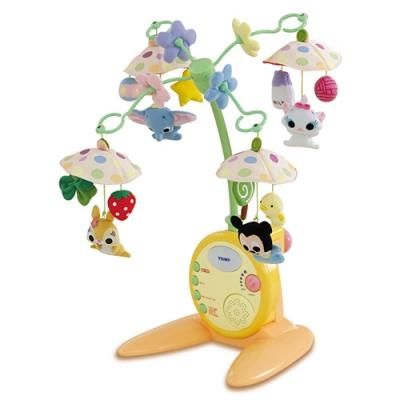 ディズニー　電動メリー やわらかがらがらメリーデラックス ディズニーキャラクターズ タカラ