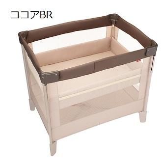 未使用級 アップリカ Aprica ココネル エアー ベビーベッド ココア BR ココネルエアー アップリカ(aprica) ミニサイズ/コンパクトベビー