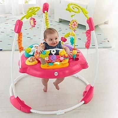 ピンクフラワー ジャンパルー フィッシャープライス(FisherPrice) ジャンパルー【6ヵ月目以降はいつでも返却可能】