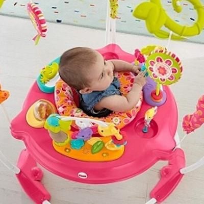 ピンクフラワー ジャンパルー フィッシャープライス(FisherPrice) ジャンパルー【6ヵ月目以降はいつでも返却可能】