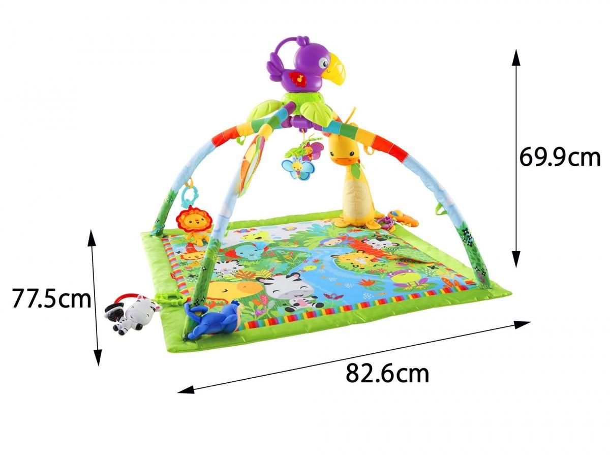 レインフォレスト デラックスジム２ フィッシャープライス(FisherPrice) ベビージム【6ヵ月目以降はいつでも返却可能】