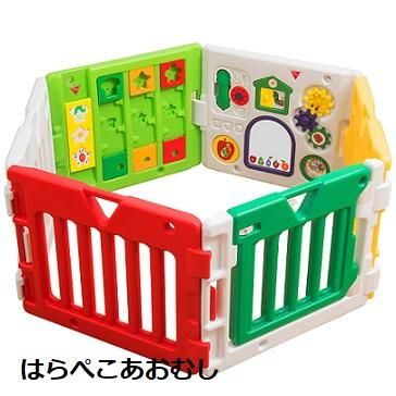 ミュージカルキッズランド DX (140cm×121cm×56cm) プラスチック製ベビーサークル 日本育児【6ヵ月目以降はいつでも返却可能】