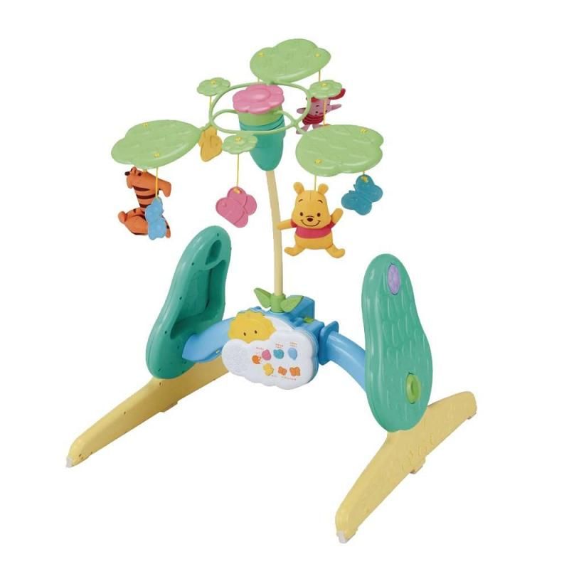 くまのプーさん えらべる回転6WAYジムにへんしんメリー タカラトミー(TAKARATOMY) ベッドメリー【6ヵ月目以降はいつでも返却可能】