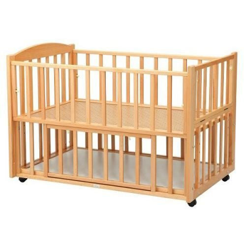 スリーオープンベッド b-sideDX  ヤマサキ(Yamasaki) レギュラーサイズベビーベッド【6ヵ月目以降はいつでも返却可能】