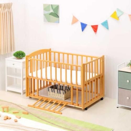 スリーオープンベッド b-sideDX  ヤマサキ(Yamasaki) レギュラーサイズベビーベッド【6ヵ月目以降はいつでも返却可能】