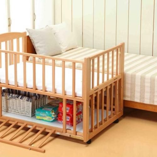 スリーオープンベッド b-sideDX  ヤマサキ(Yamasaki) レギュラーサイズベビーベッド【6ヵ月目以降はいつでも返却可能】