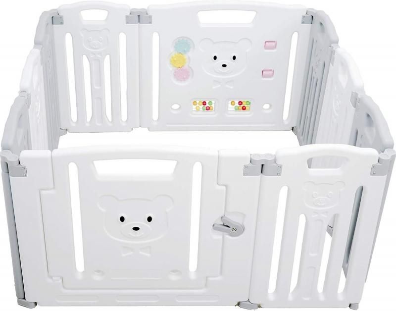 折りたたみ (111×111×65cm) プラスチック製ベビーサークル アンジュスマイル(AngeSmile)【6ヵ月目以降はいつでも返却可能】