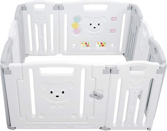 折りたたみ (111×111×65cm) プラスチック製ベビーサークル アンジュスマイル(AngeSmile)【6ヵ月目以降はいつでも返却可能】