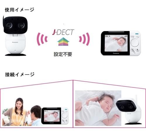 ベビーモニター KX-HC705-W パナソニック(Panasonic) ベビーモニター【6ヵ月目以降はいつでも返却可能】