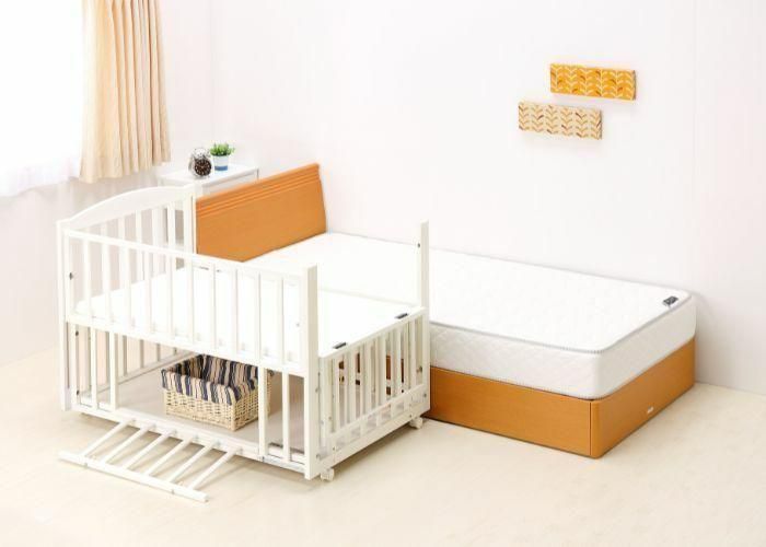 ツーオープンベッド b-side ヤマサキ(Yamasaki) レギュラーサイズベビーベッド【6ヵ月目以降はいつでも返却可能】