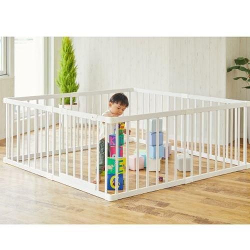 木製ベビーサークル 扉付 (173.8×173.8×65.5cm) 木製ベビーサークル カトージ(KATOJI)【6ヵ月目以降はいつでも返却可能】