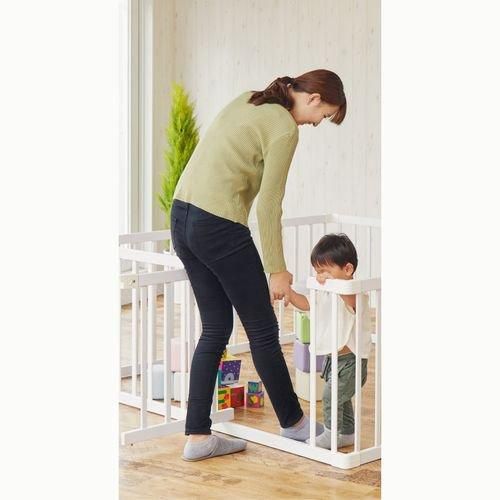 木製ベビーサークル 扉付 (173.8×173.8×65.5cm) 木製ベビーサークル カトージ(KATOJI)【6ヵ月目以降はいつでも返却可能】