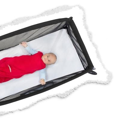 traveller travel crib トラベラー （black） (111.8×88.9×63.5cm) メッシュ製ベビーサークル フィル＆テッズ(phil&teds)【6ヵ月目以降はいつでも返却可能】