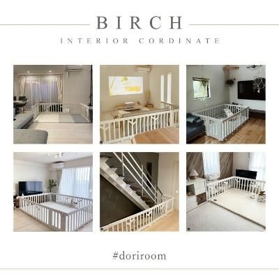 バーチ ドア付き12枚セット （140×200cm） プラスチック製ベビーサークル アイファム(IFAM)【6ヵ月目以降はいつでも返却可能】