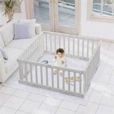 パーテーションにも使えるベビーサークル 8枚セット (150×150×60cm) プラスチック製ベビーサークル リッチェル(RICHELL)【6ヵ月目以降はいつでも返却可能】