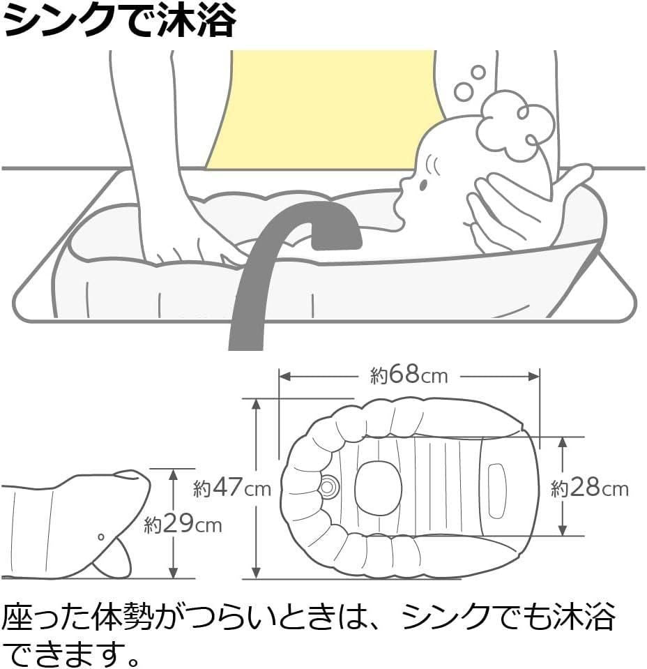 ふかふか ベビーバスK リッチェル(Richell) ベビーバス【3ヵ月目以降はいつでも返却可能】