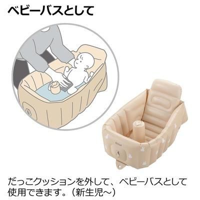ミッフィーふかふか ベビーバス ステップアップ リッチェル ベビーバス【3ヵ月目以降はいつでも返却可能】