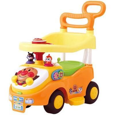 アンパンマン　よくばりビジーカー　押し棒+ガード付 アガツマ 手押し車【6ヵ月目以降はいつでも返却可能】