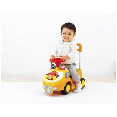 アンパンマン　よくばりビジーカー　押し棒+ガード付 アガツマ 手押し車【6ヵ月目以降はいつでも返却可能】