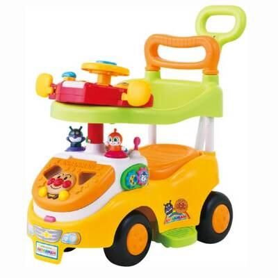 アンパンマン　よくばりビジーカーＤＸ　押し棒+ガード付 アガツマ 乗用玩具・バルーン遊具【6ヵ月目以降はいつでも返却可能】