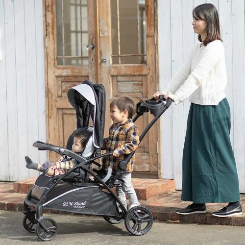 シット&スタンド スマートライド 日本育児(nihonikuji)《二人乗り》 二人乗り/双子用ベビーカー【3ヵ月目以降はいつでも返却可能】