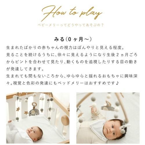 ベビーメリーセット ホップル(HOPPL) ベッドメリー【6ヵ月目以降はいつでも返却可能】