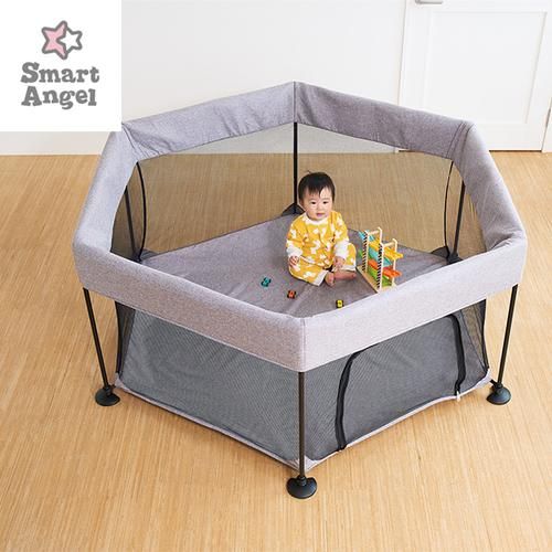 らくらくベビーサークルワイド (180×154×72cm) メッシュ製ベビーサークル 西松屋／アカチャンホンポ／ベビーザらス【6ヵ月目以降はいつでも返却可能】