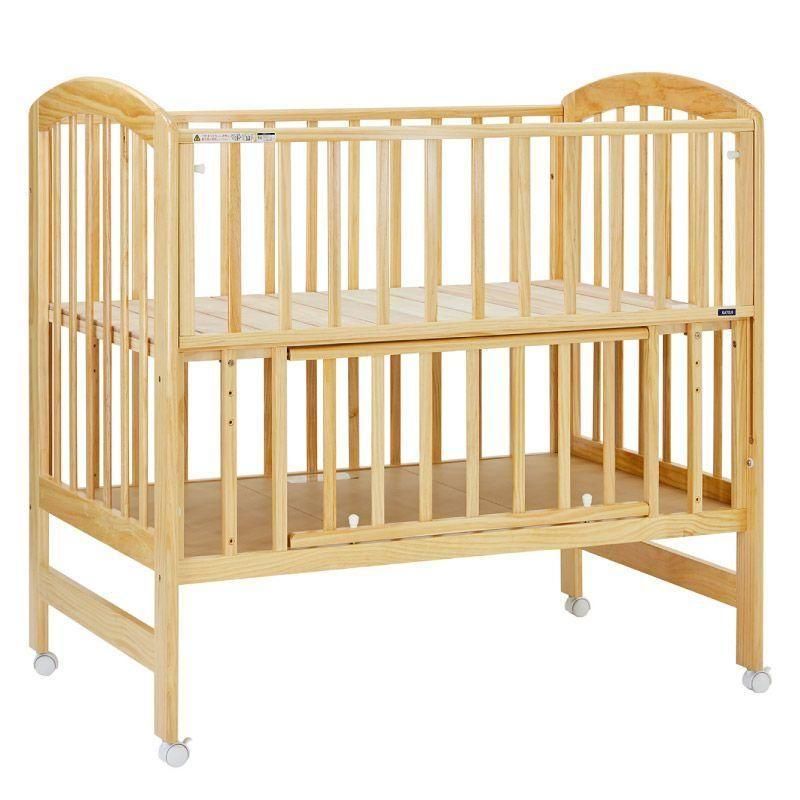 アーチ ベビーベッド (収納板付)  カトージ(KATOJI)【6ヵ月目以降はいつでも返却可能】