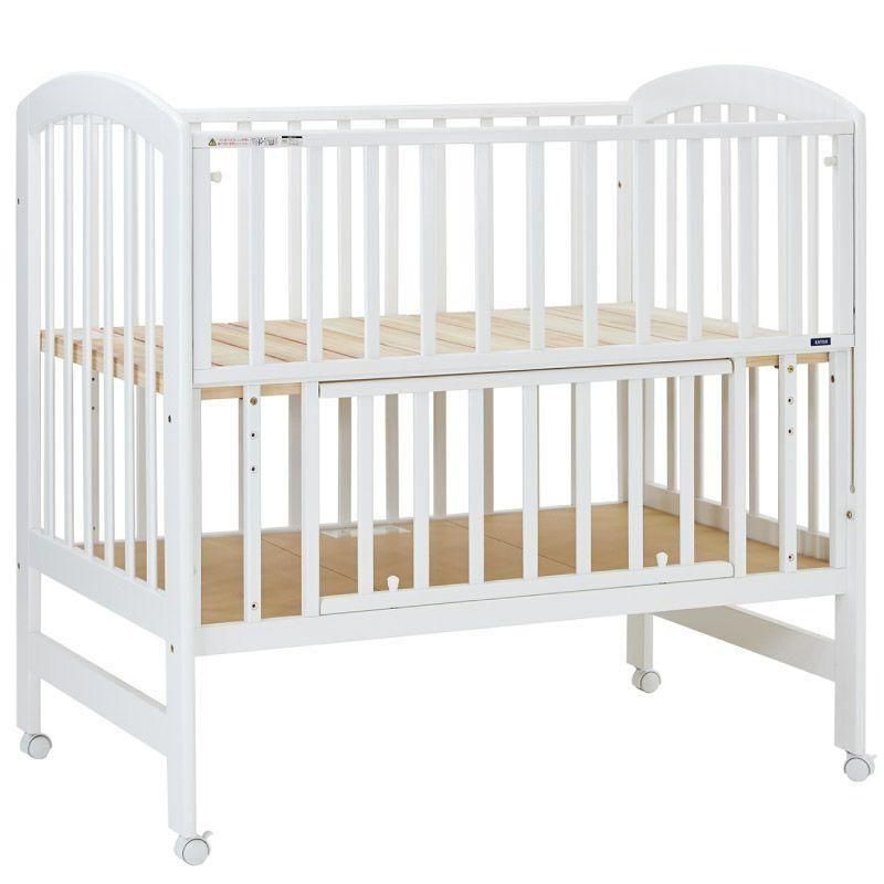 アーチ ベビーベッド (収納板付)  カトージ(KATOJI)【6ヵ月目以降はいつでも返却可能】