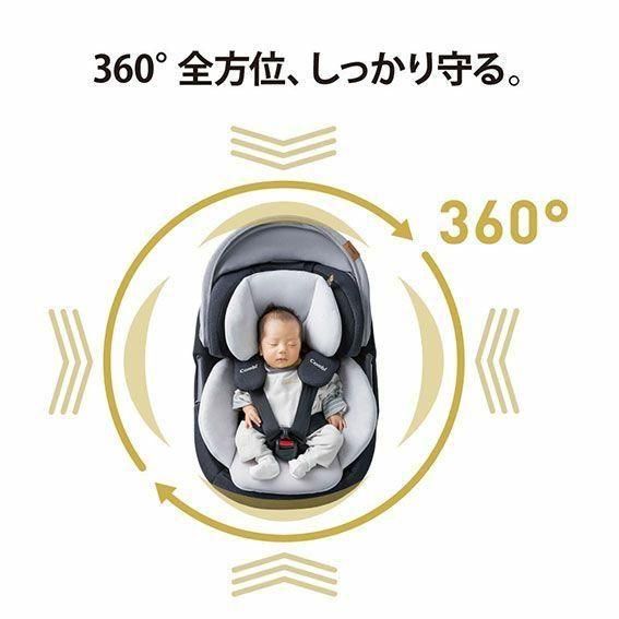 ホワイトレーベル THE S ISOFIX エッグショック ZA-670 チャイルドシート コンビ(combi)【3ヵ月目以降はいつでも返却可能】