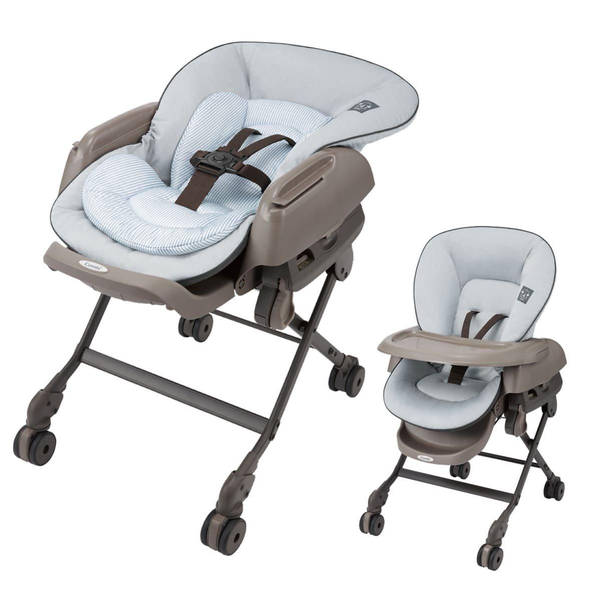 ベビーステーション （アカチャンホンポ限定） 手動ハイローチェア コンビ(Combi)【6ヵ月目以降はいつでも返却可能】