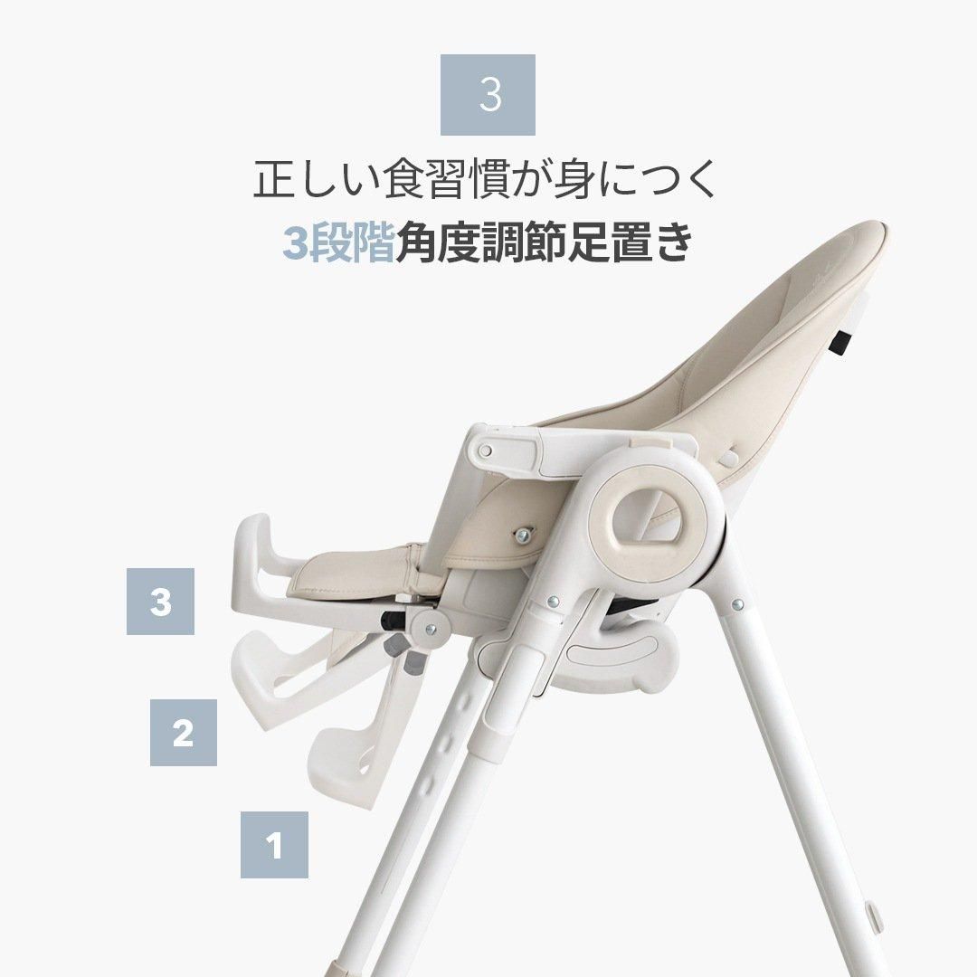 SMORbi のびのびマルチチェア ハイ＆ローチェア サンドグレー 予約販売：5月19日頃発送予定】スモルビ ハイ＆ロー のびのびマルチ