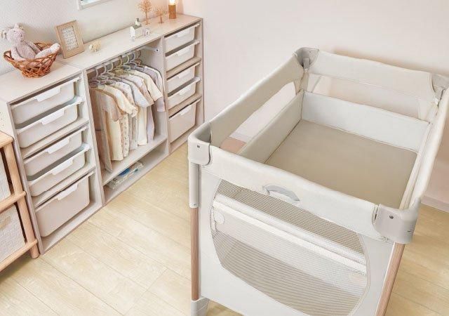 ココネル エアー リュクス ミニサイズ・コンパクトベビーベッド アップリカ(Aprica)【6ヵ月目以降はいつでも返却可能】