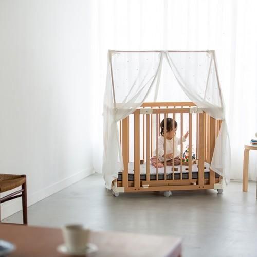 クリエイティブコット （添い寝安全ベルト付き） ミニサイズ・コンパクトベビーベッド ファルスカ(farska)【6ヵ月目以降はいつでも返却可能】