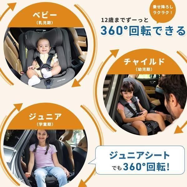 スピネル 360 S (SPINEL 360 S) チャイルドシート マキシコシ(Maxi-Cosi)【3ヵ月目以降はいつでも返却可能】