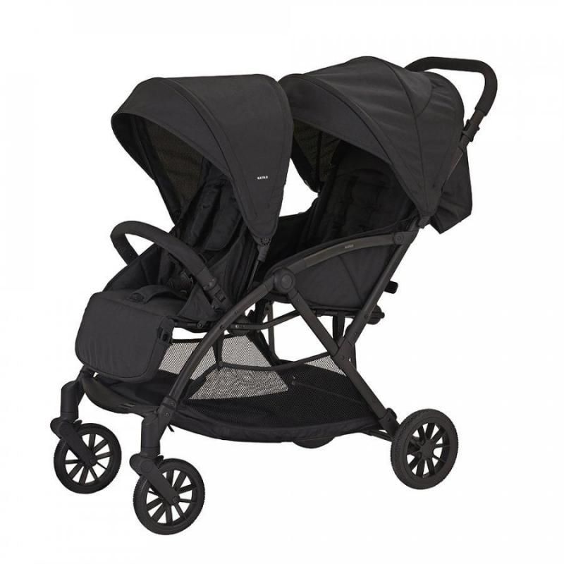 タンデムストローラー シングルタイヤ 二人乗り・双子用ベビーカー カトージ(KATOJI)【3ヵ月目以降はいつでも返却可能】