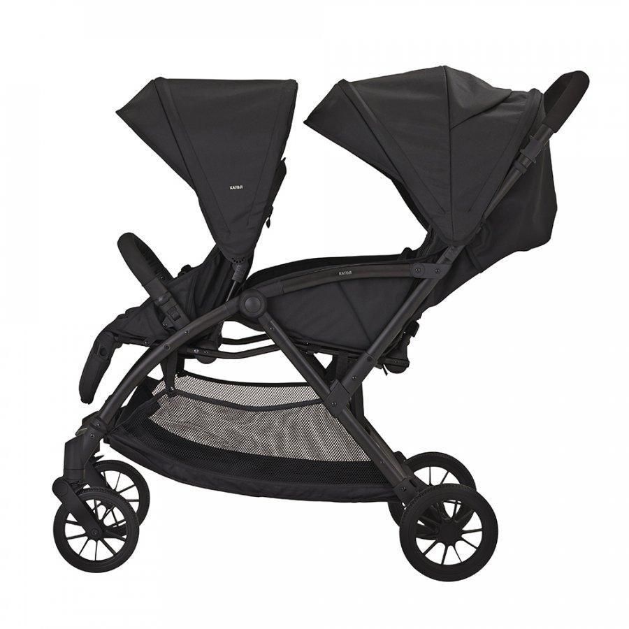 タンデムストローラー シングルタイヤ 二人乗り・双子用ベビーカー カトージ(KATOJI)【3ヵ月目以降はいつでも返却可能】