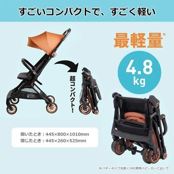 美品！西松屋のベビーカー入荷 シンコンパクトベビーカー ベータ (β) B型ベビーカー 西松屋【3ヵ月目