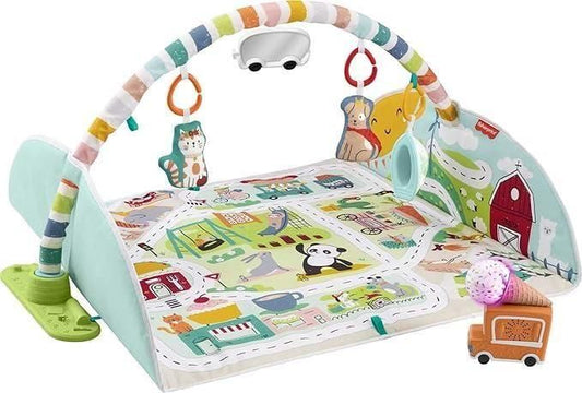 3WAY! 遊べる地図マットに変身ベビージム ベビージム フィッシャープライス(Fisher Price)【6ヵ月目以降はいつでも返却可能】