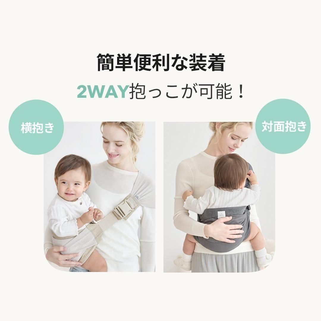 かるがるメッシュスリング抱っこ紐 抱っこ紐・おんぶ紐 スモルビ(SMORbi)【6ヵ月目以降はいつでも返却可能】