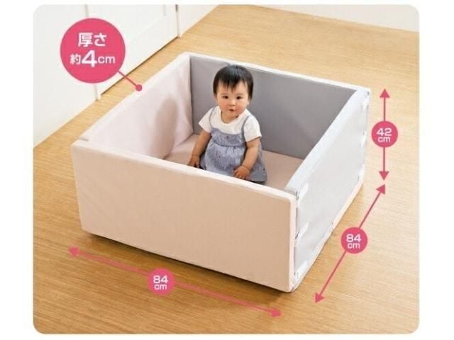しっかりクッションマット ミニ プレイマット 西松屋／アカチャンホンポ／ベビーザらス【6ヵ月目以降はいつでも返却可能】