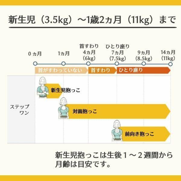 ステップワン一体型 抱っこ紐・おんぶ紐 ポグネー(POGNAE)【6ヵ月目以降はいつでも返却可能】