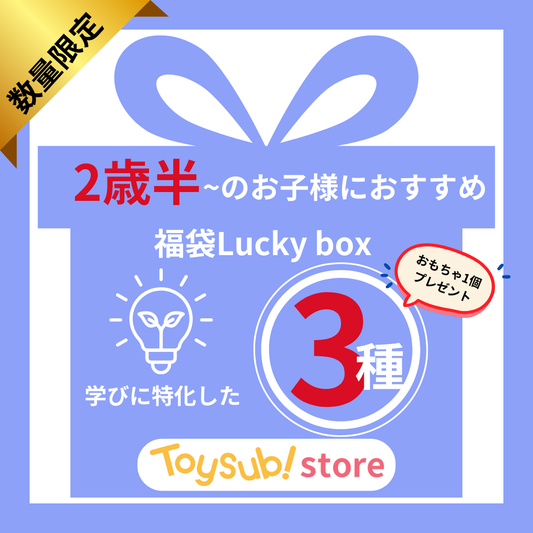 ✨新春セール✨2歳半～のお子様におすすめの学びに特化したLucky box【お楽しみ3種】＋1