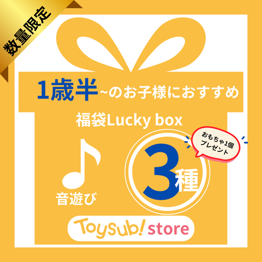 ✨新春セール✨1歳半から楽しめる音あそびが好きなお子様におすすめのLucky box【お楽しみ3種】＋1